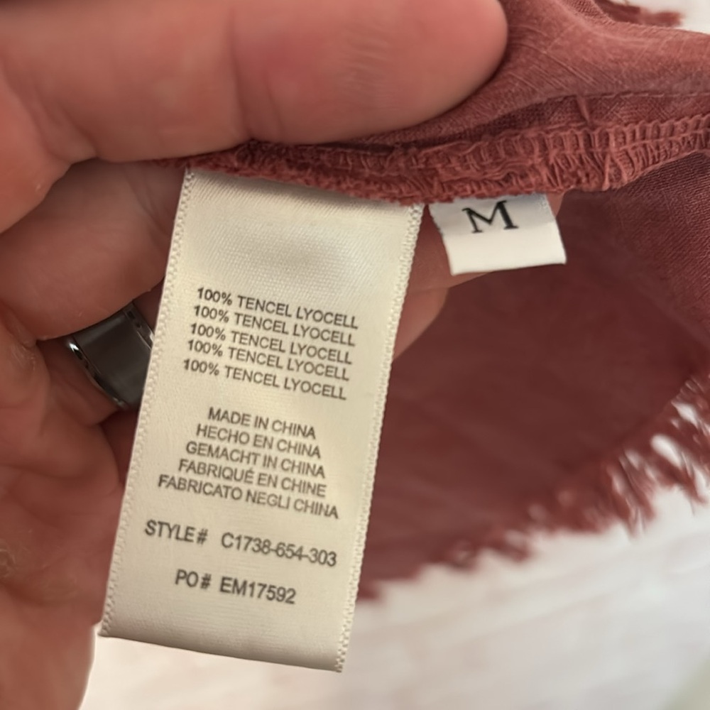Cloth & Stone Rust Button Down Shirt - Picture 3 of 4